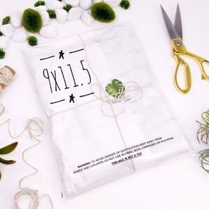 25- 9x11.5 SUFFOCATION WARNING CLEAR POLY MAILER BAGS